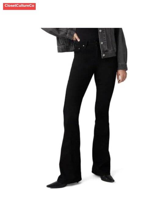 Denim - Levi's 726 High Rise Flare Jeans Stretch Denim Womens Casual